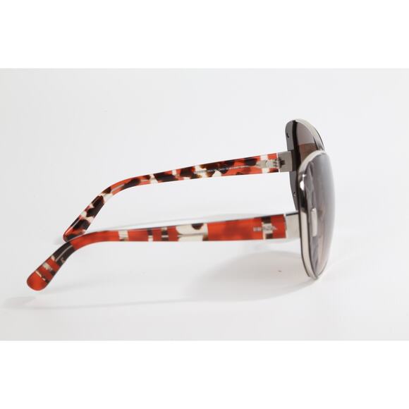 PRADA SPR60S Brown Silver Orange Gradient Sunglasses Aviator Designer Unisex - Picture 7 of 13